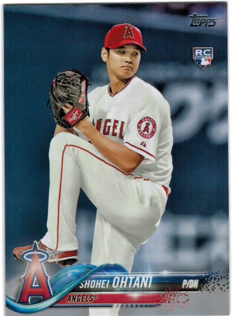 2018 Topps Series 1 & 2 Los Angeles Angels Baseball Cards Team Set - Includes Shohei Ohtani Rookie Card & Mike Trout (25 Cards) - Perfect for Collectors, Fans and Sports Memorabilia Displays