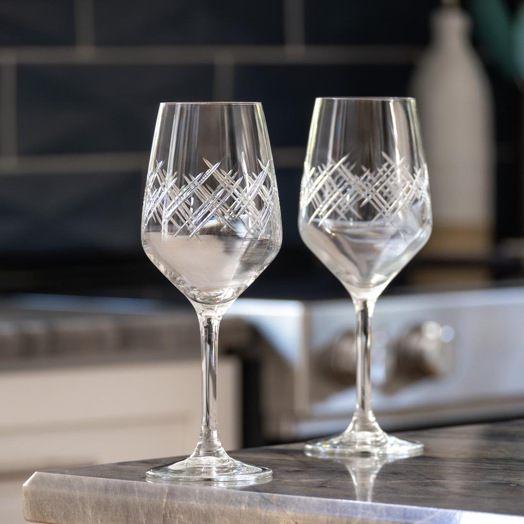 Premium Argyle 10.75oz White Wine Glasses Set of 12 - Elegant Stemware for Chardonnay, Sauvignon Blanc & Dinner Parties | Dishwasher Safe Crystal Clear Glassware