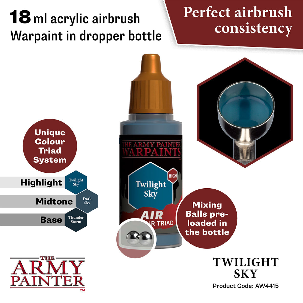 Warpaints Air: Twilight Sky - Premium Watercolor Paint Set for Artists & Hobbyists - Perfect for Landscape Painting & DIY Crafts