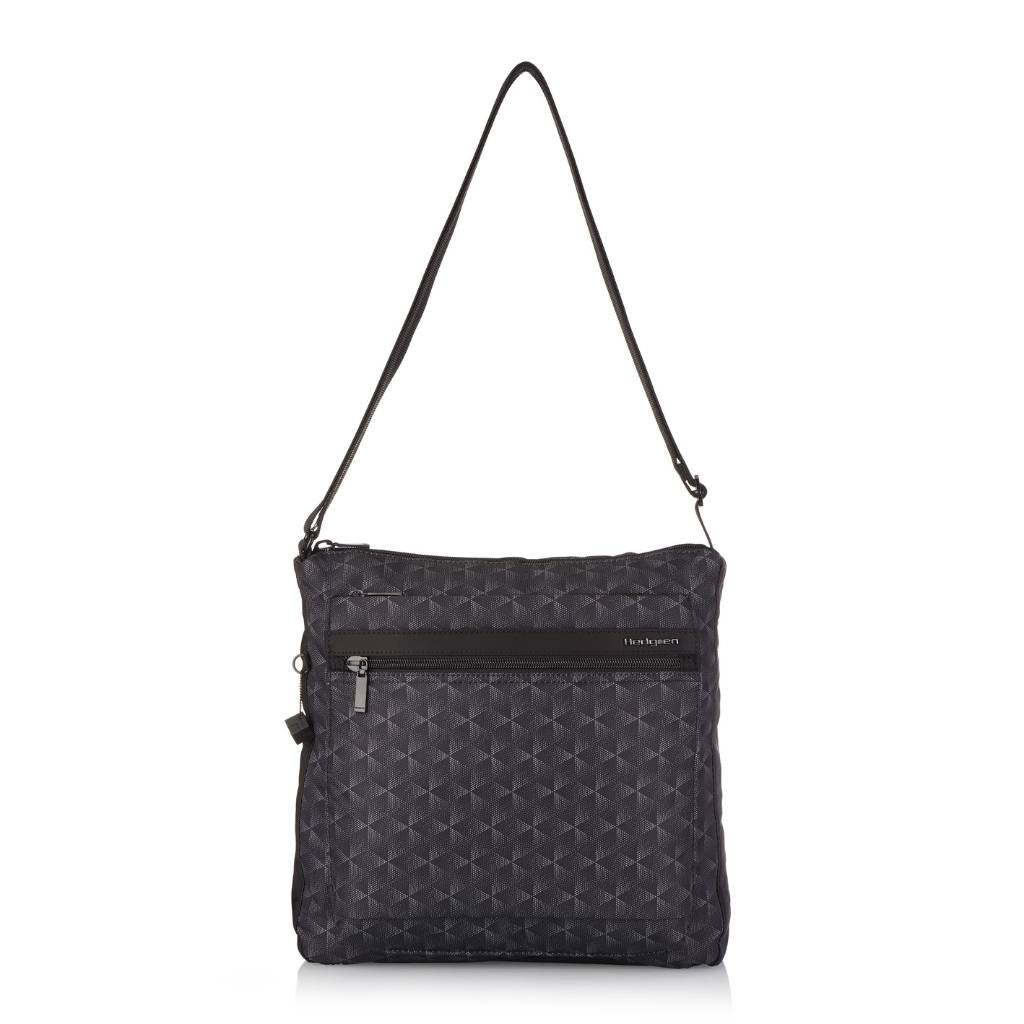 Hedgren Fanzine Vertical RFID Crossbody Bag for Women - Anti-Theft Travel Purse with Multiple Pockets, Black | Perfect for Daily Commute, Shopping & City Exploration