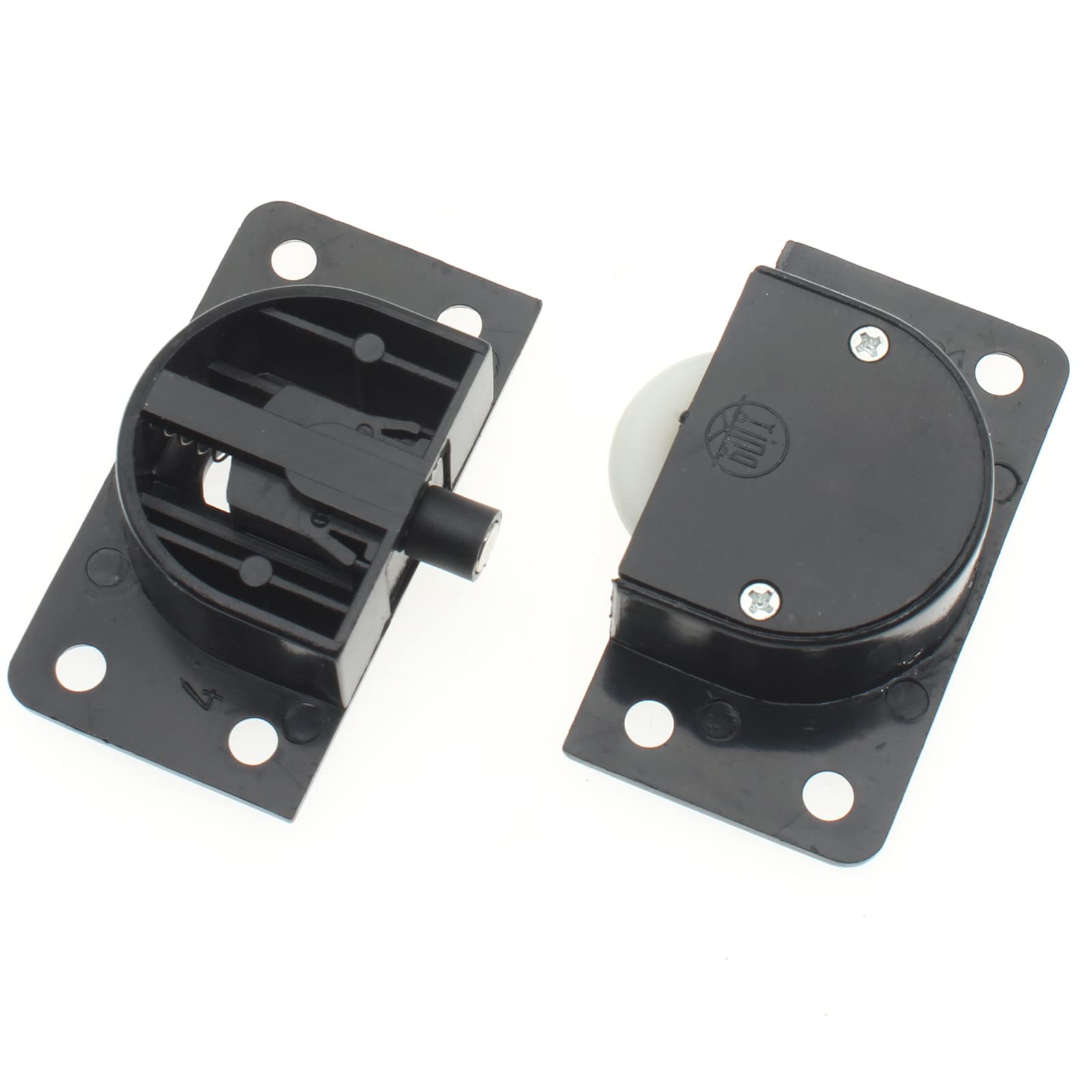 Sliding Door Wheels for Cabinet Wardrobe - Heavy Duty Closet Sliding Door Pulley System - Black Cabinet Door Hardware - Perfect for Bedroom, Closet, and Office Storage Organization
