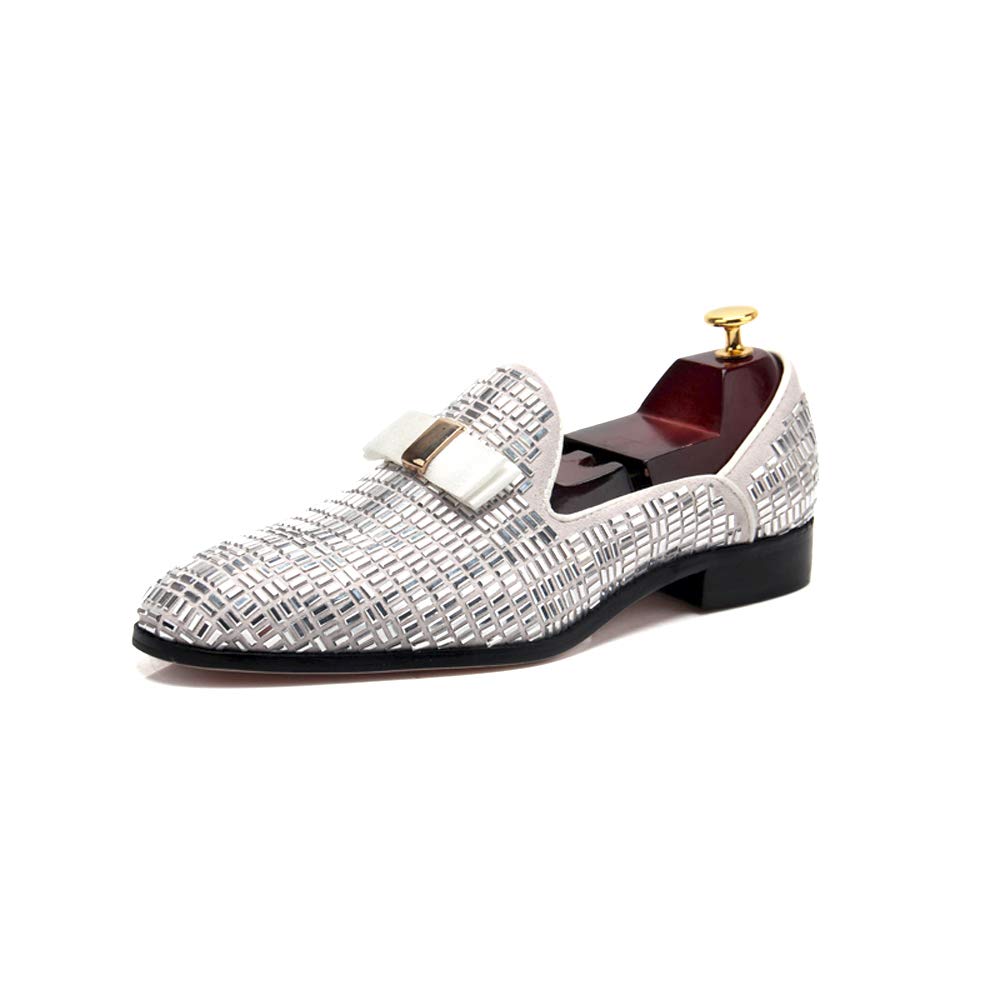 Premium Men's Dark Blue Penny Loafers - Genuine Leather Slip-On Dress Shoes for Wedding, Prom & Evening Events - Comfortable Casual Loafers for Business, Party & Tuxedo Outfits - Perfect for Formal Occasions & Office Wear