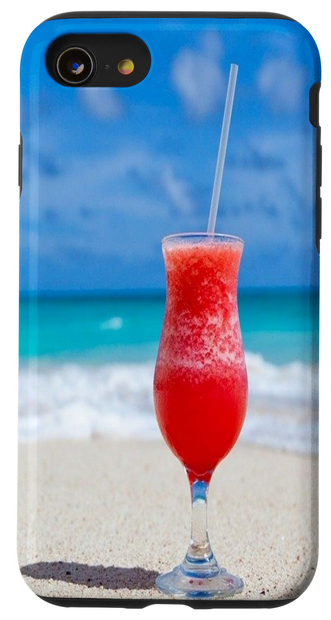 iPhone SE (2020) / 7 / 8 Cocktail Beach Phone Case - Trendy Summer Design Protective Cover for Beach Parties, Vacations & Outdoor Activities