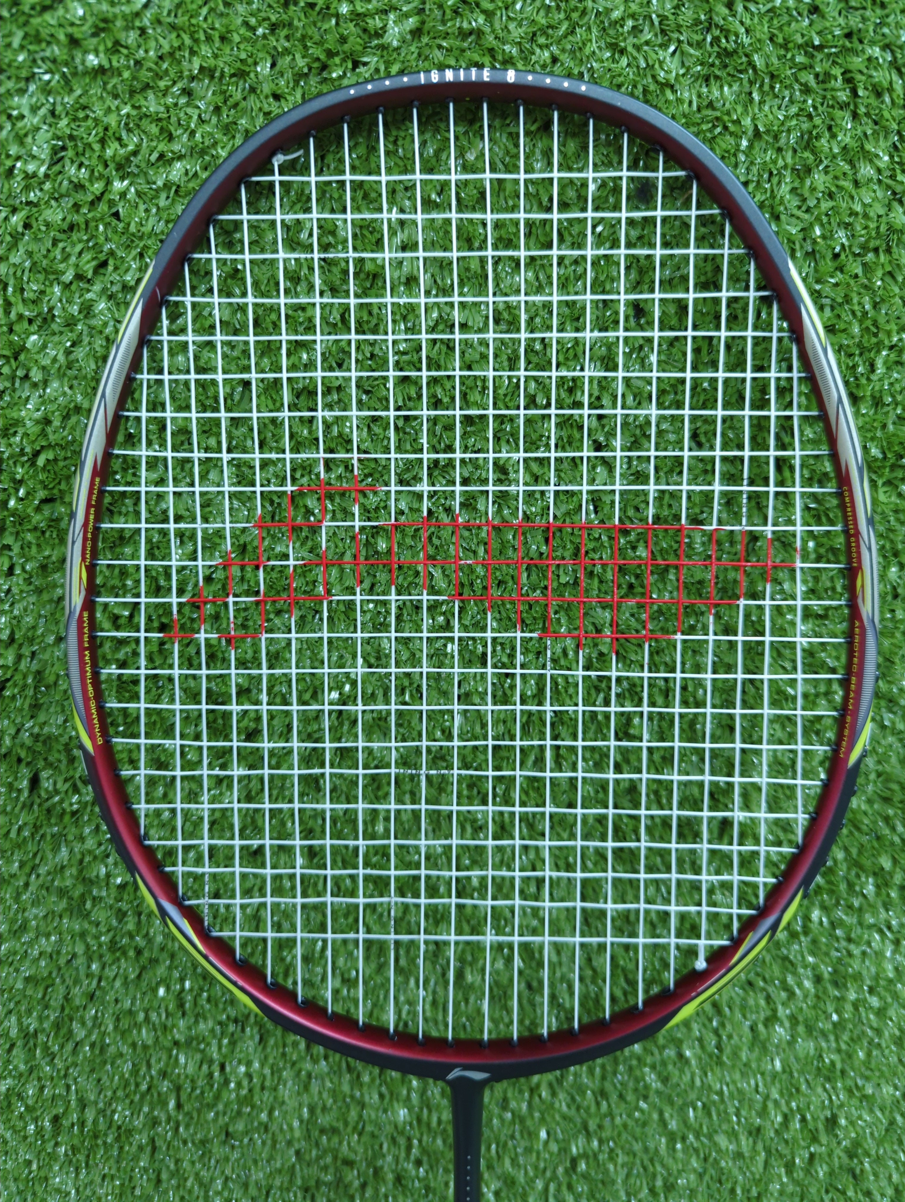 Li Ning IGNITE 8 Black Brown Badminton Racket - Prestrung Professional Badminton Racquet for Adults & Teens - Perfect for Tournaments & Training Sessions - Made in China