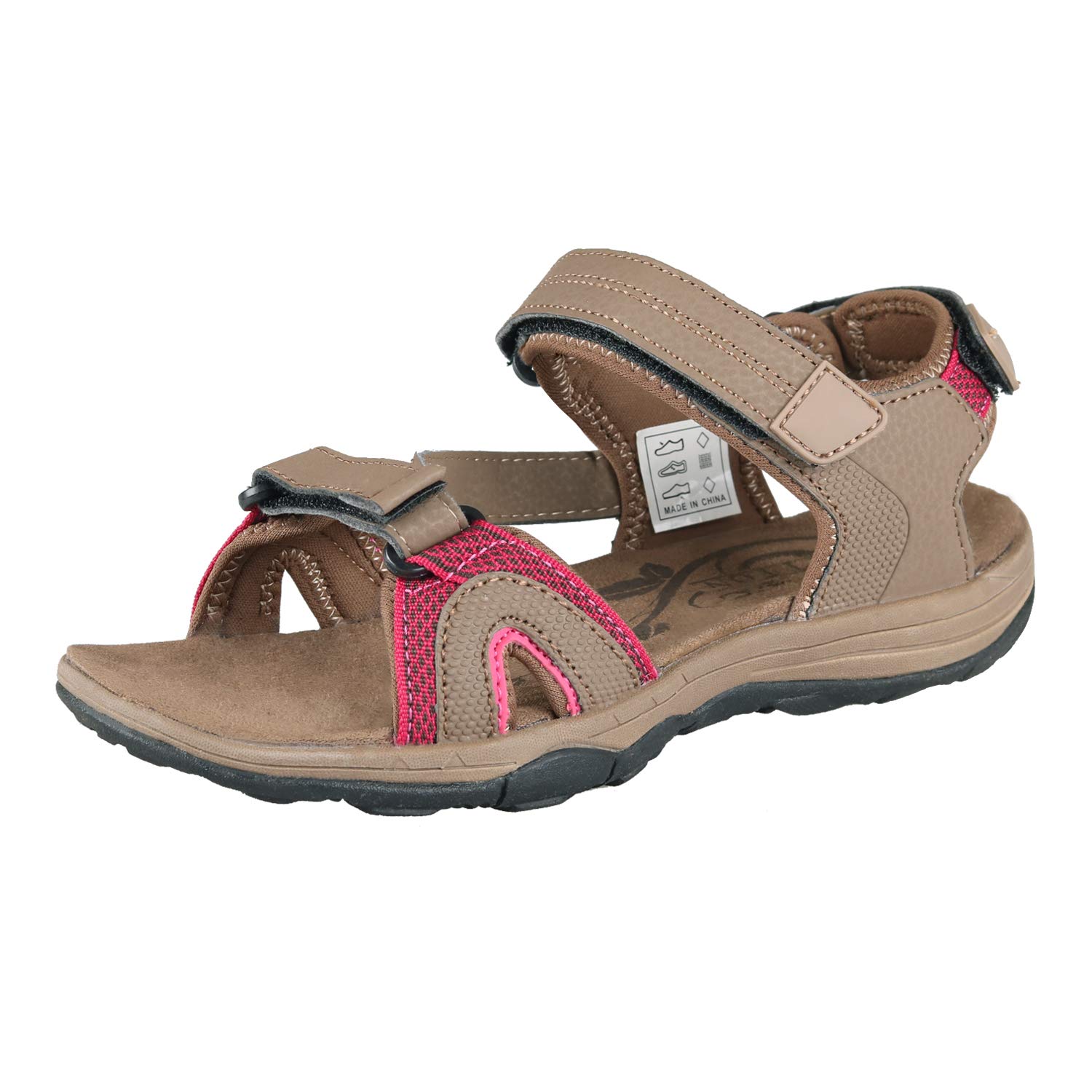 GRITION Men's Hiking Sandals - Adjustable Closed Toe Outdoor Trekking Shoes for Summer Sports & Water Activities | Perfect for Camping, Beach, and Trail Walking