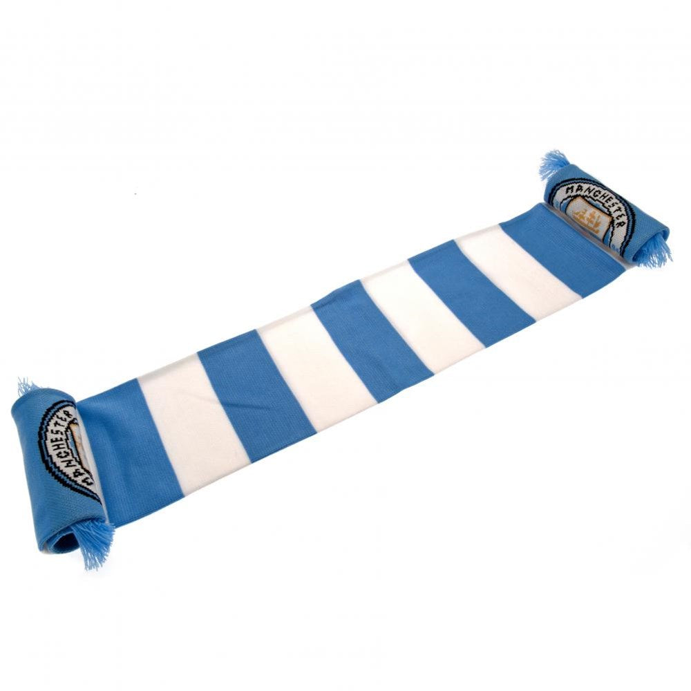 Manchester City FC Bar Scarf - Official Premier League Football Fan Accessory for Home & Pub Decor, Game Day Support
