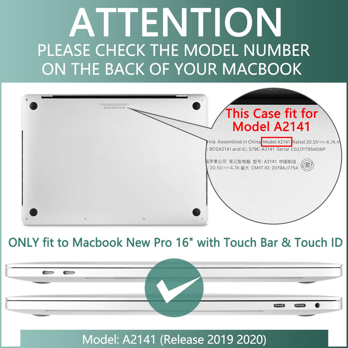 Batianda Hard Protective Case for MacBook Pro 16 inch (Model A2141 2019) with Touch Bar - Shockproof Matte Shell & Keyboard Cover in Orange - Perfect for Travel, Office & School Use