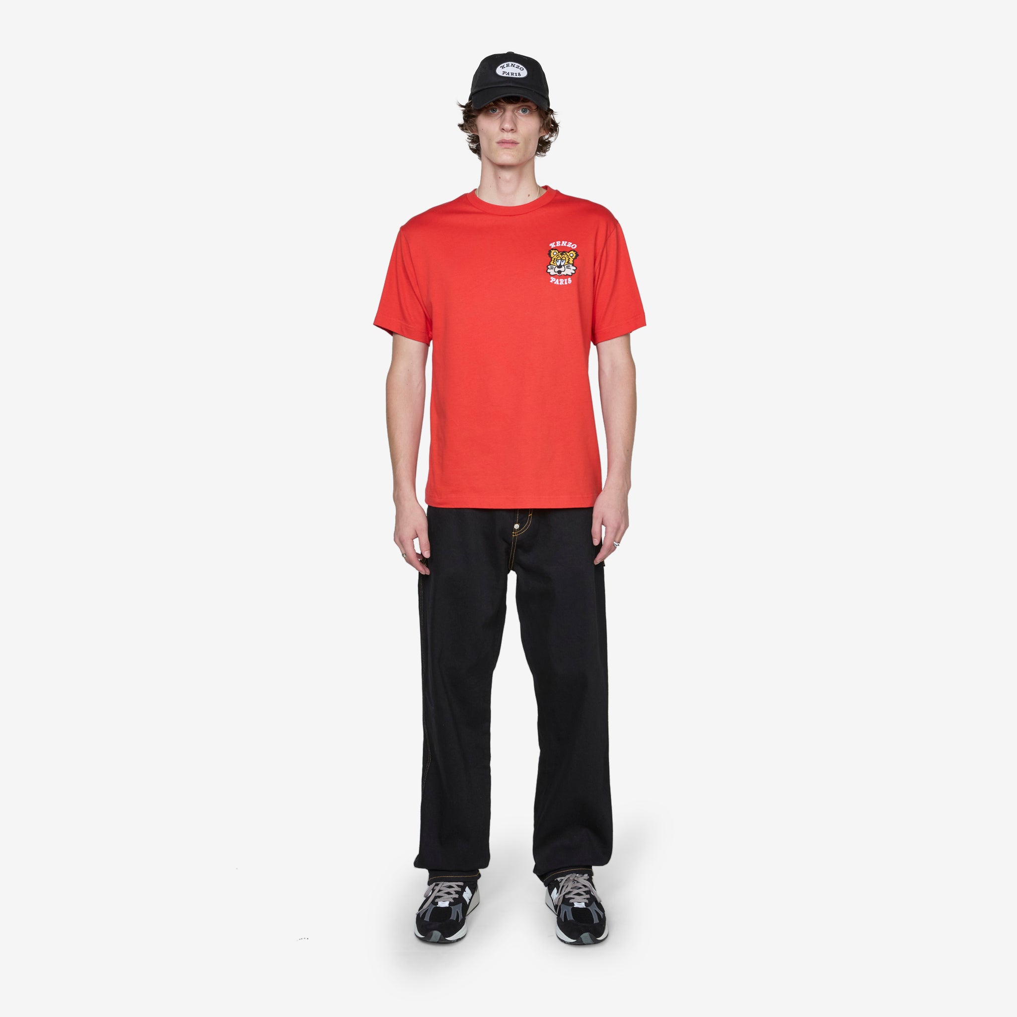 KENZO VERDY MARKET Embroidered T-Shirt - Deep Orange | Streetwear Fashion for Men & Women | Perfect for Casual Outfits & Urban Style