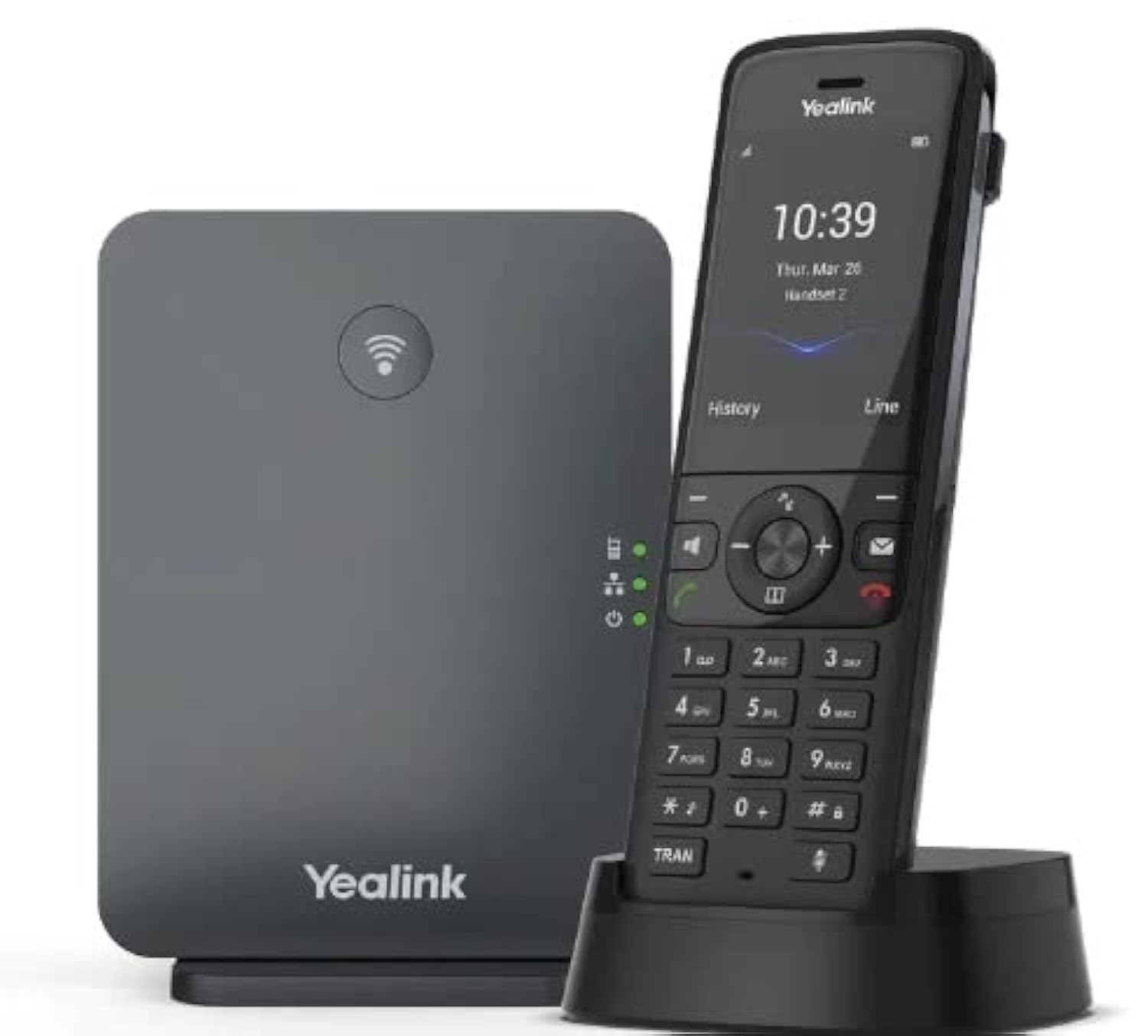 Yealink W78P IP Phone with TFT Display - Black | Business VoIP Desk Phone for Office Communication & Call Centers