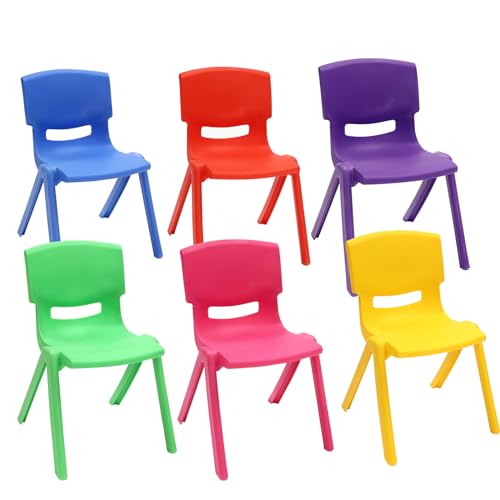 Yellow, Blue, Pink, Purple, Red, Green