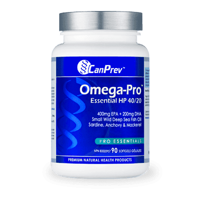 CanPrev Omega Pro Essential HP 40/20 - 90 Softgels for Heart & Brain Health - Supports Cognitive Function & Cardiovascular Wellness - Daily Supplement for Adults