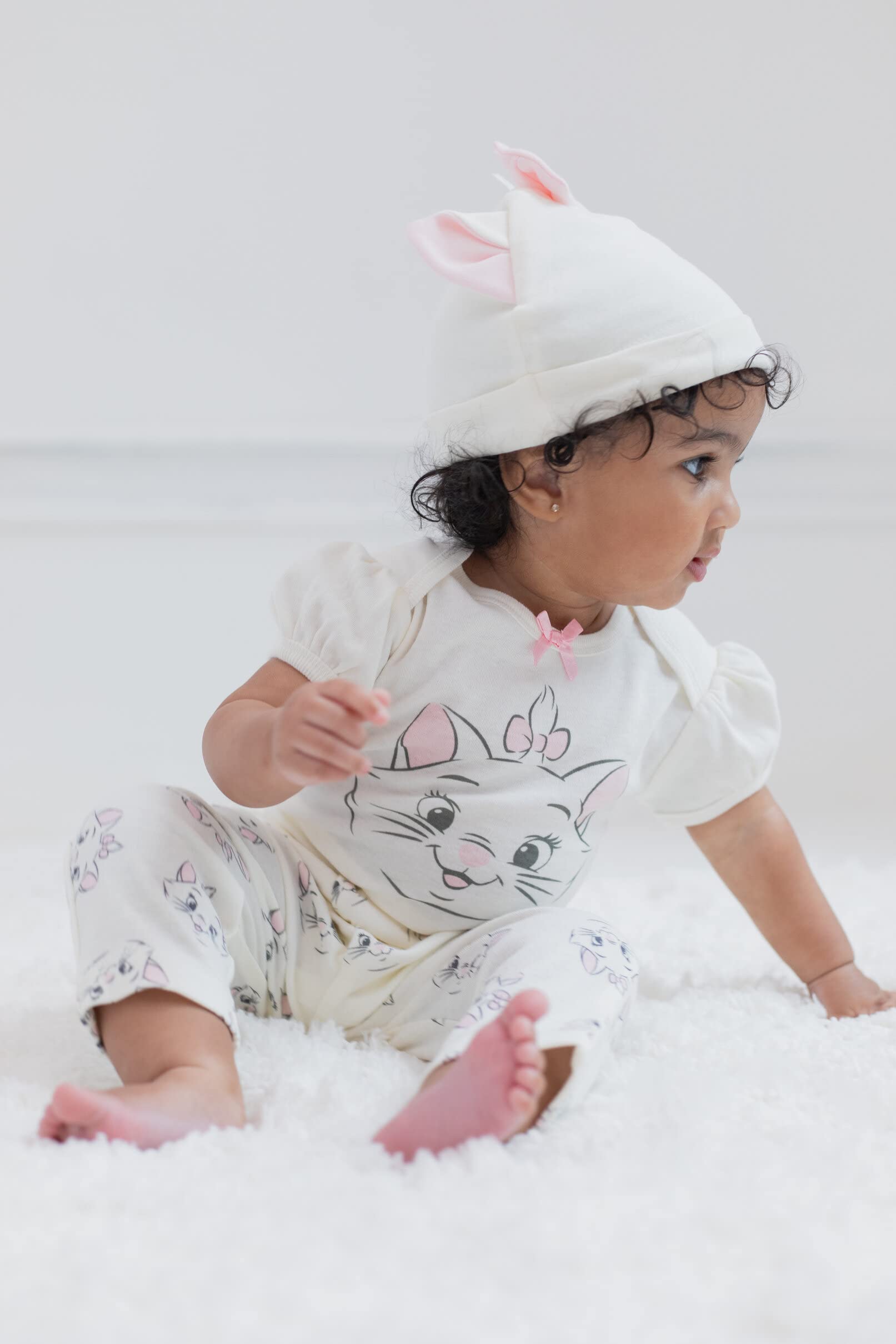 Disney Baby Outfit Set - Mickey Mouse, Minnie Mouse, Lion King & Winnie The Pooh 3-Piece Bodysuit, Pants & Hat for Newborn to Infant | Perfect for Photo Shoots, Birthday Gifts & Daily Wear