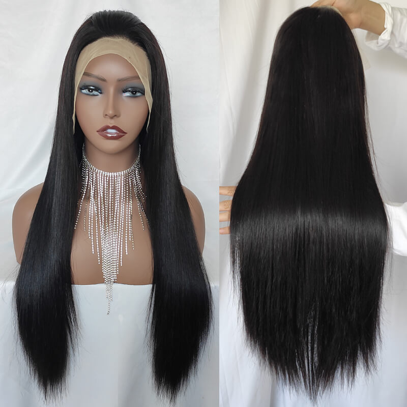12A Super Grade Eullair Double Drawn Human Hair Wigs - Bone Straight HD Lace Frontal Wig for Women | Natural Look for Daily Wear, Parties & Special Occasions