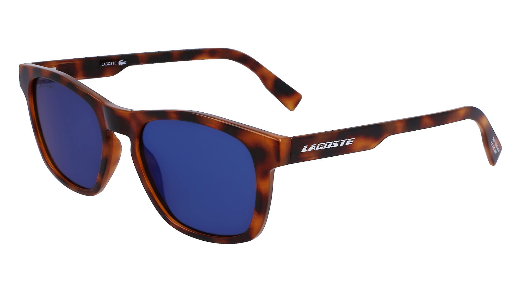 Lacoste Men's Polarized Active Sunglasses UV Protection - Lightweight Sport Sunglasses for Running, Cycling, Golf & Outdoor Activities