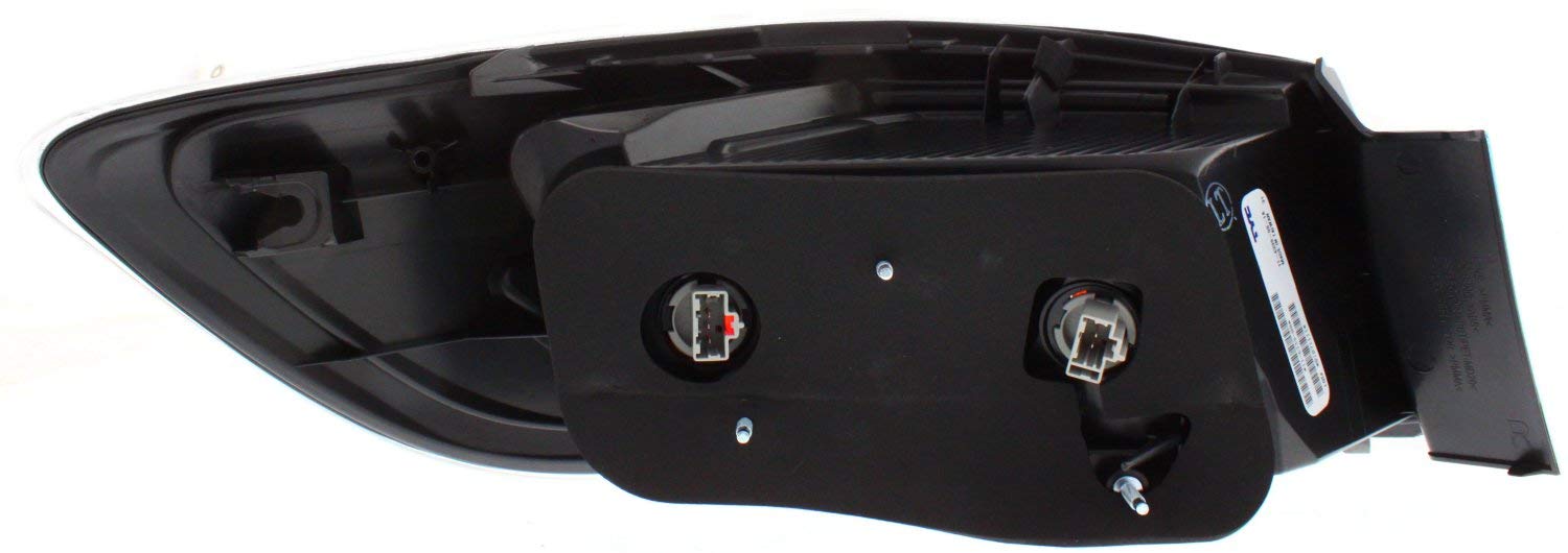 Evan Fischer Driver & Passenger Side Outer Tail Light Compatible with 2010-2013 Mazda 3 - MA2801144, MA2800144 - Perfect for Night Driving & Enhanced Vehicle Safety