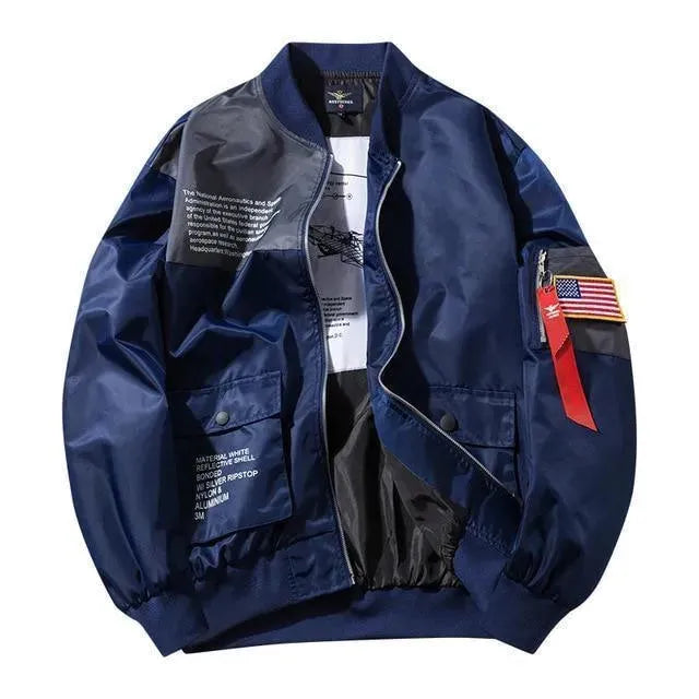 Jungle Phantom Bomber Jacket - Stylish Men's Aviator Jacket with Warm Fleece Lining | Perfect for Outdoor Adventures, Streetwear & Casual Fashion