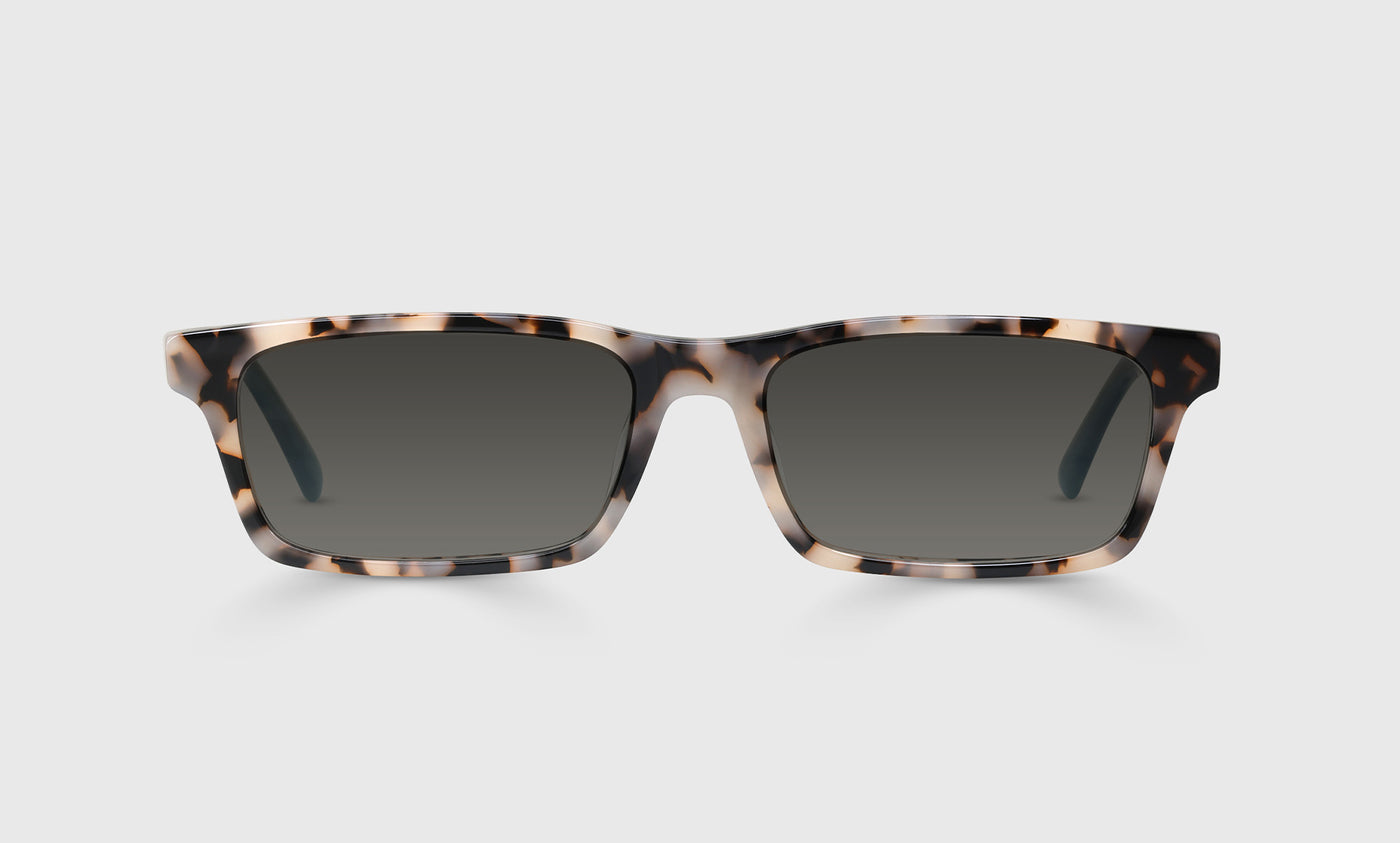 Number Cruncher Color 21 Eyeglasses - Vanilla Tortoise Frame with Milky Grey Blue Temples for Men & Women | Perfect for Reading, Office Work, and Daily Wear
