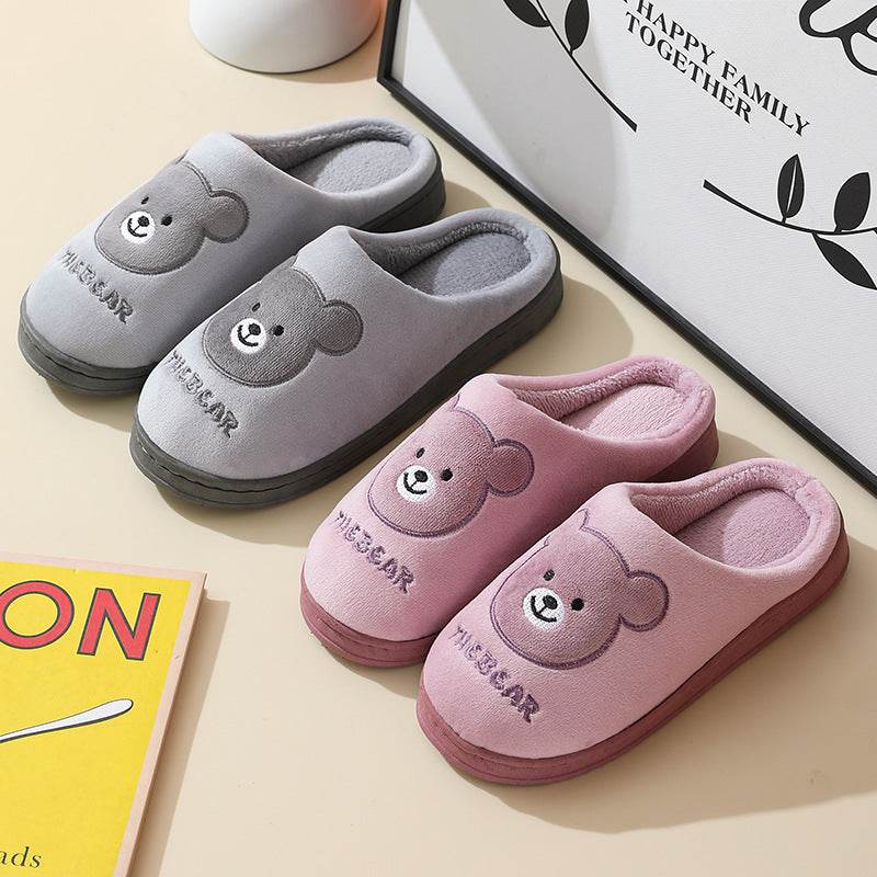 SnugglePaws: Cute Kawaii Teddy Bear Slippers for Women & Girls - Cozy Home & Lounge Wear for Indoor Comfort