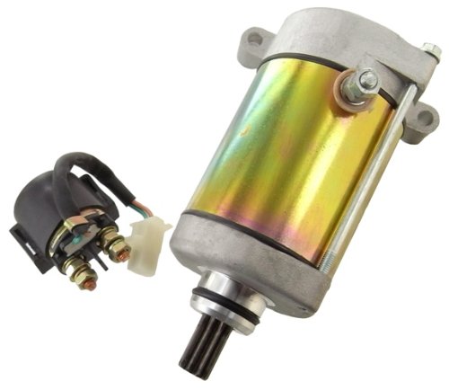 1998-2001 Yamaha YFM600 Grizzly ATV 595cc Starter & Relay Solenoid Replacement - Compatible with 4x4 Off-Road Vehicles, Hunting & Farm Utility ATVs