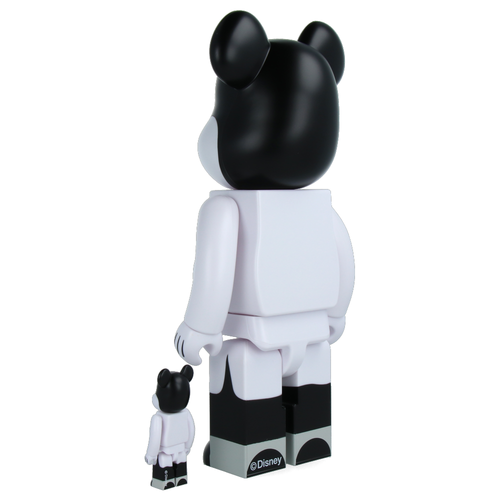 400% + 100% Bearbrick Nighttime Mickey Collectible Figure - Limited Edition Vinyl Art Toy for Display & Home Decor - Perfect for Disney Fans, Toy Collectors and Gift Giving
