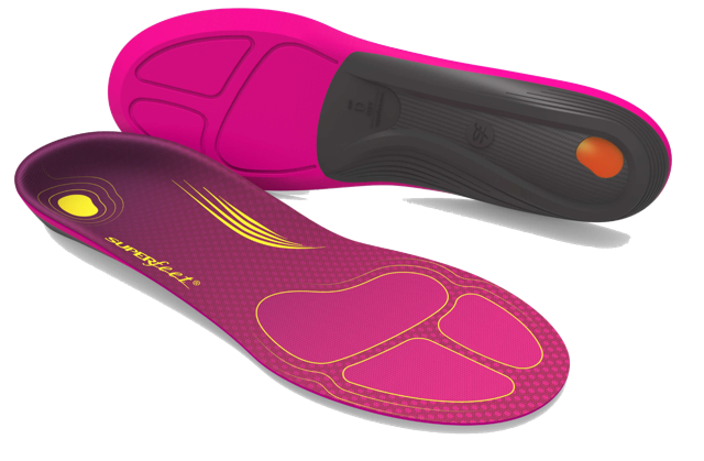 Superfeet RUN Comfort Women’s Insoles - Arch Support Running Shoe Inserts for Plantar Fasciitis Relief - Perfect for Jogging, Walking & Everyday Comfort