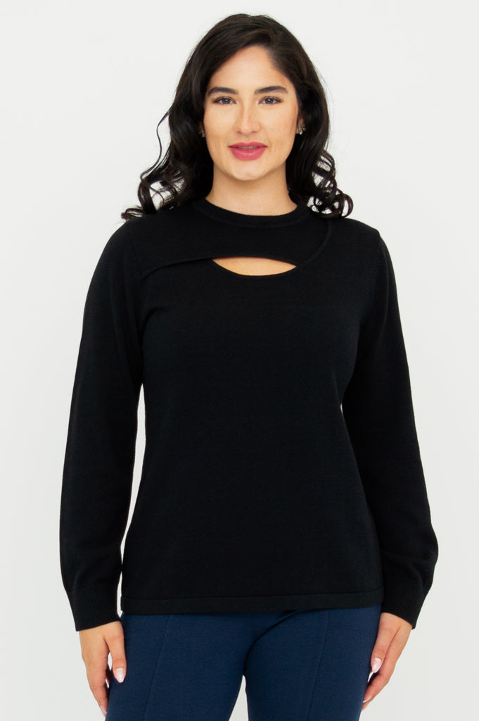 Black Cotton Daisy Top for Women - Floral Summer Blouse for Casual Outings & Date Nights