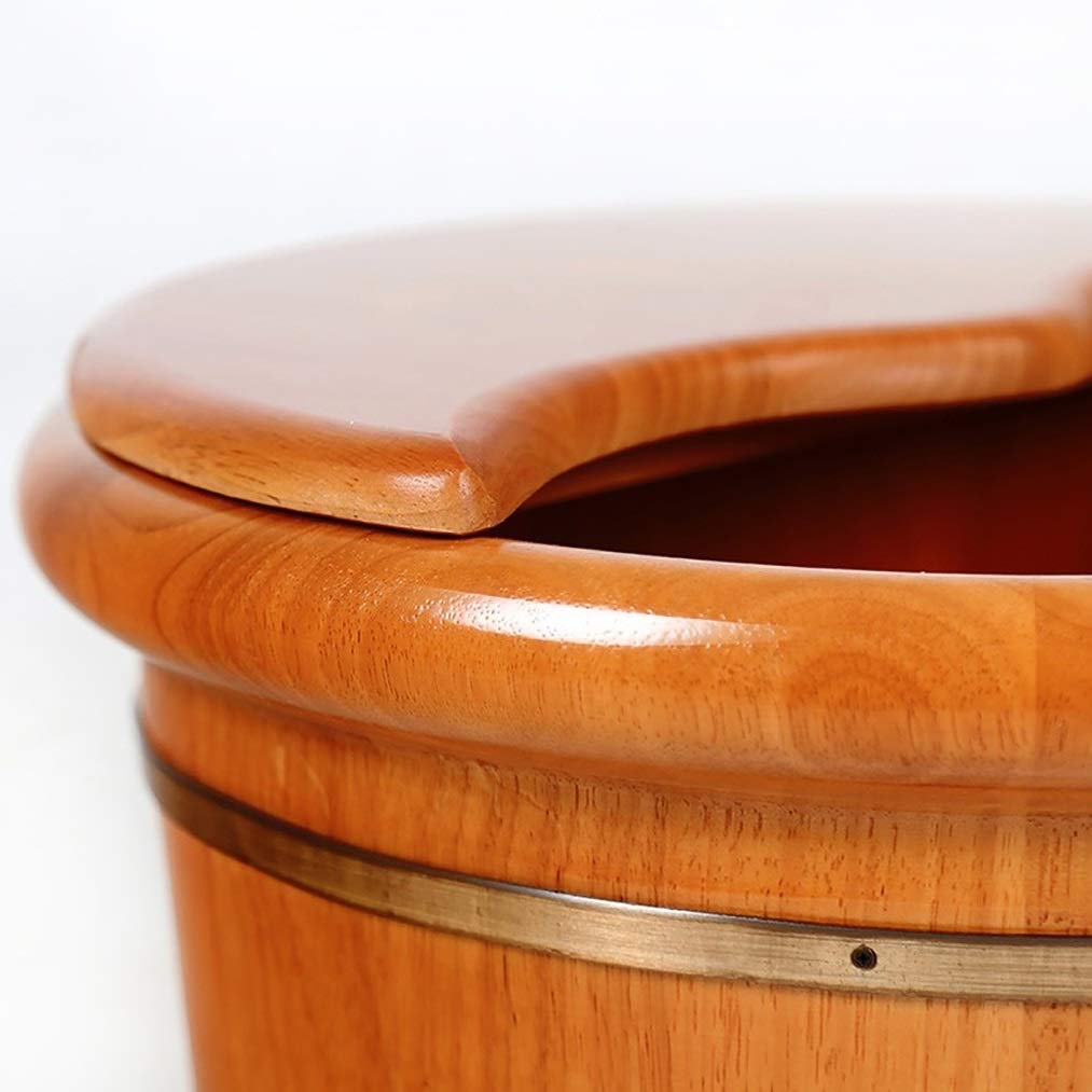 Premium Wooden Foot Spa Bath Bucket - Home Sauna Massage Tub for Relaxation & Detox - Perfect for Home Spa, Aromatherapy & Self-Care Routines
