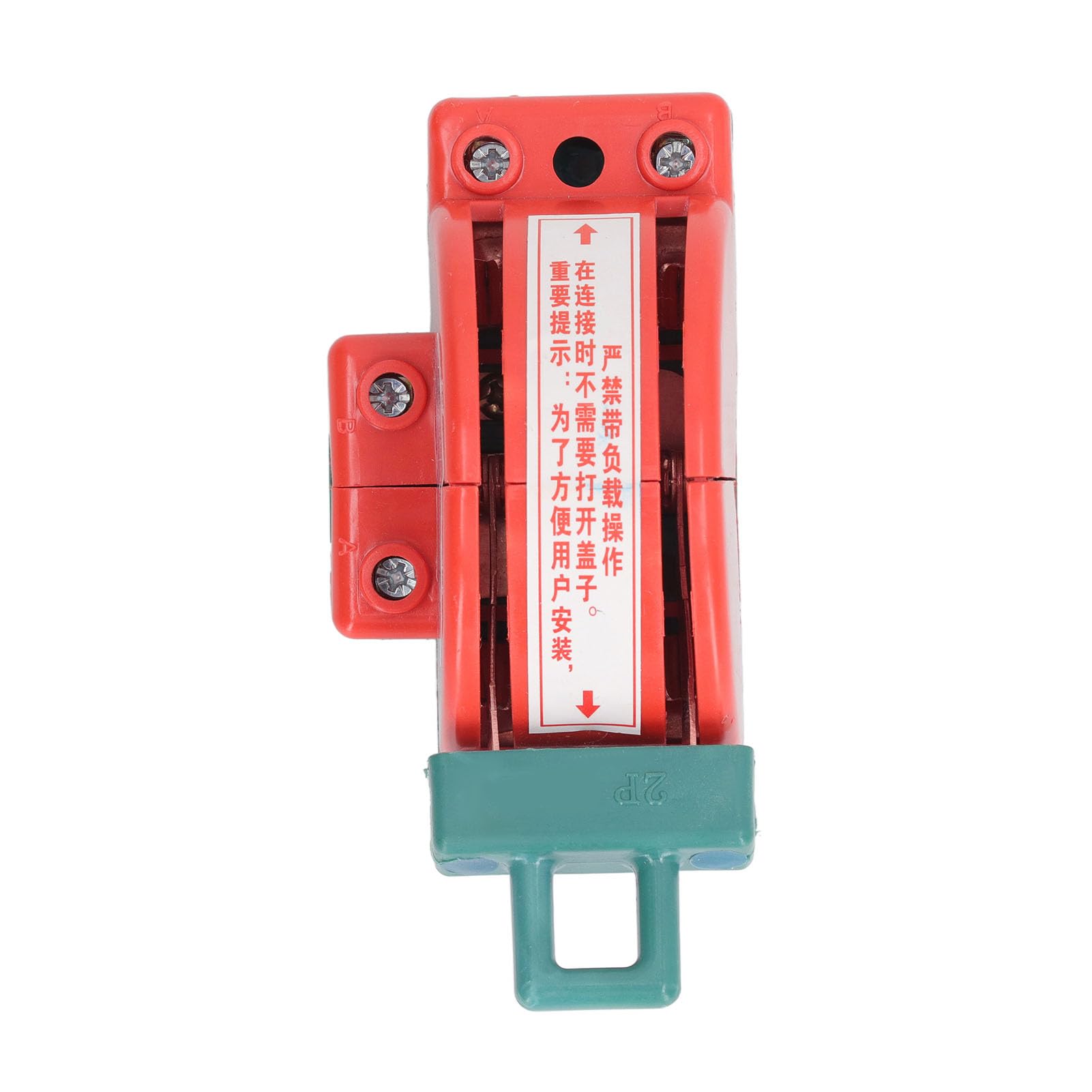 ViaGasaFamido 100A Double Throw Switch - 2 Pole Disconnect Knife Switch for 220V/380V Electrical Systems - Heavy Duty Load Switch with Fastening Mechanism - Ideal for Industrial Equipment, Power Distribution & Electrical Panel Safety Control