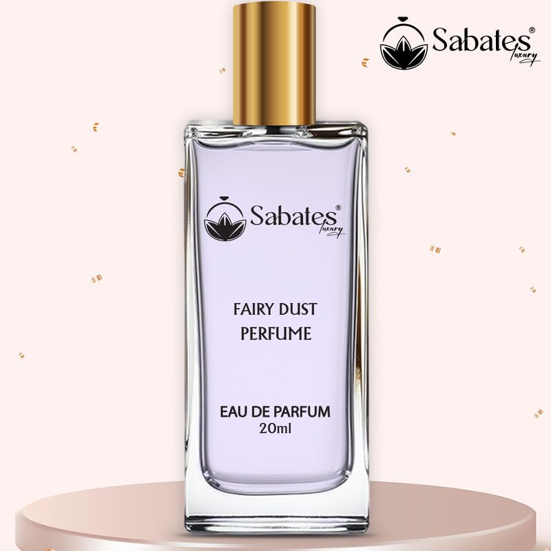 Sabates Fairy Dust Perfume for Women - Long Lasting Beachy Fragrance with Floral Notes | Perfect for Summer, Beach Vacations & Everyday Wear