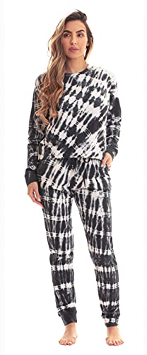 Tie Dye Black White