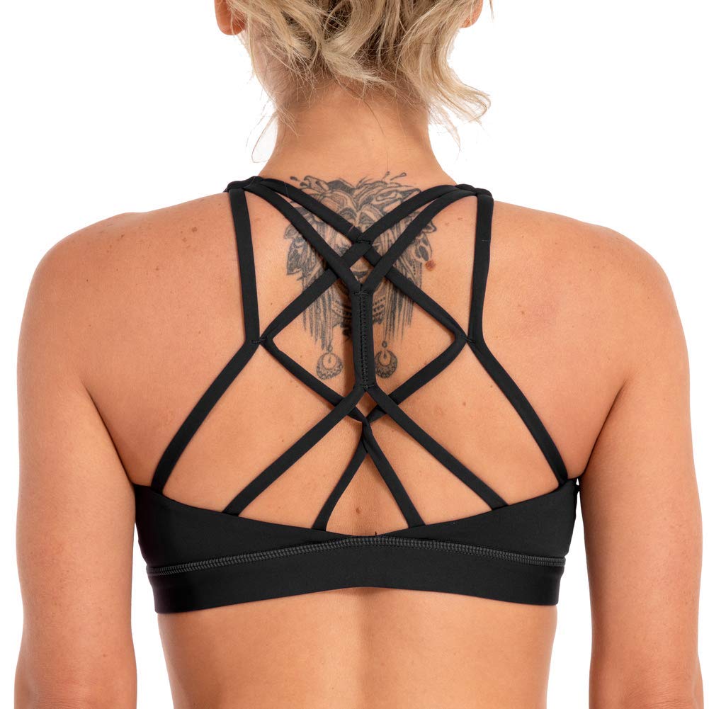 Women's Low Support Padded Sports Bras - Yoga & Workout