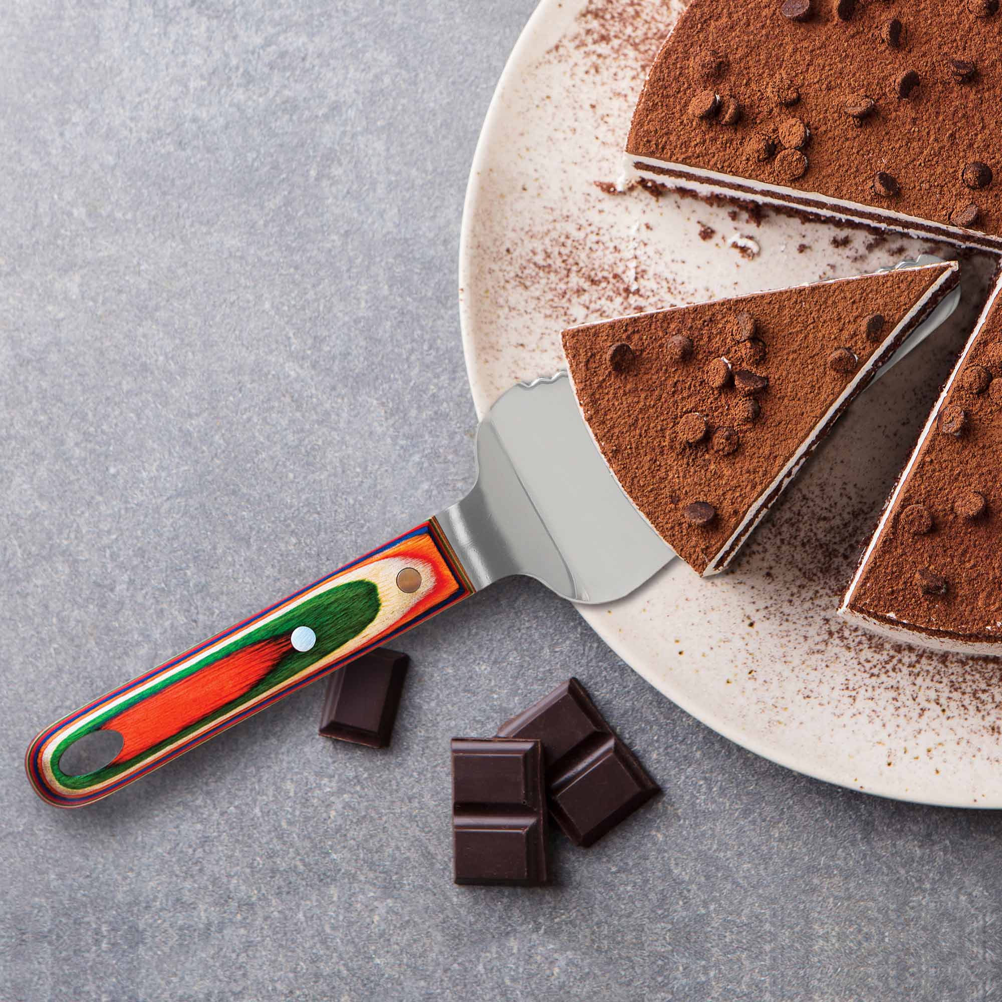 Baltique® Marrakesh Collection Stainless Steel Cake & Pie Server - Elegant Dessert Serving Utensil for Weddings, Parties & Holiday Gatherings