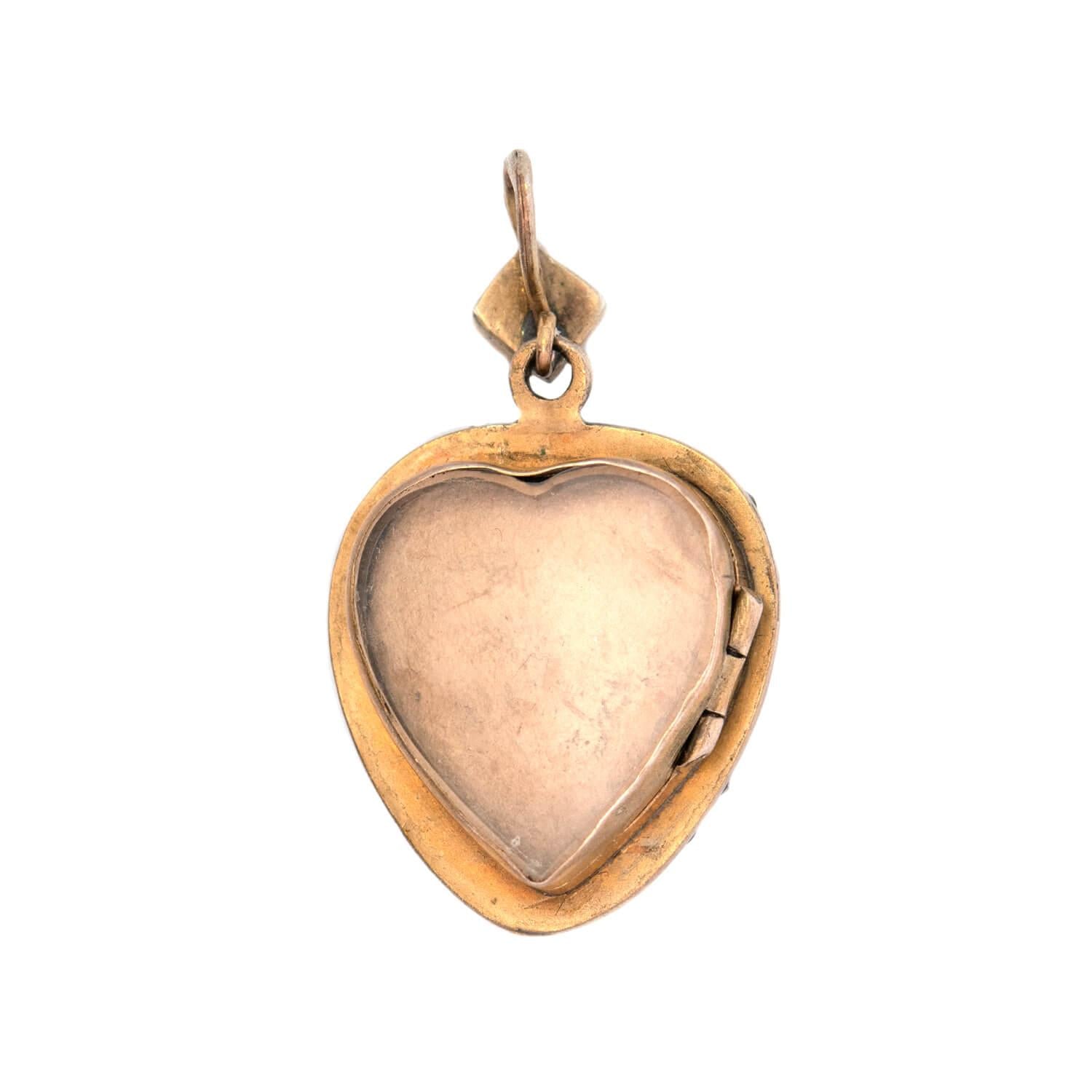 Victorian Gold Filled Garnet Heart Locket Necklace - Antique Style Jewelry Gift for Women, Perfect for Valentine's Day, Anniversary & Special Occasions
