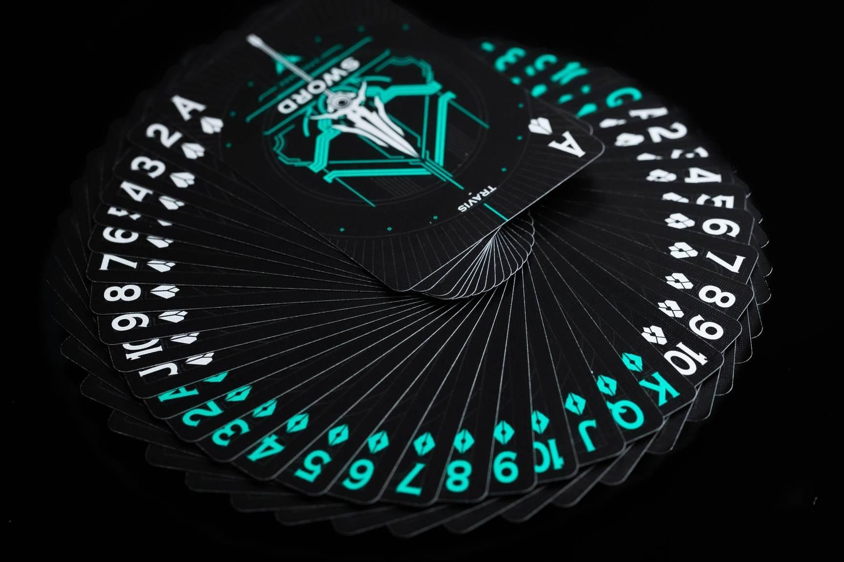 Premium Sword Playing Cards Set - 2 Decks (Deluxe & Classic) | The Card Mafia | Perfect for Magic Tricks, Poker Nights & Collectors