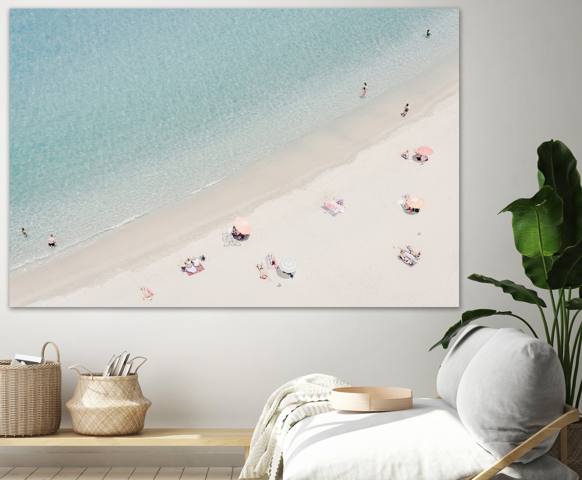 Stunning Aerial Beach View - High-Quality Wall Art for Home & Office Decor | Perfect for Living Rooms, Bedrooms, and Coastal Themed Spaces