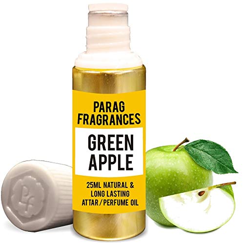 Premium Green Apple Attar Oil - 100% Pure Natural Fragrance Oil, 25ml | Alcohol-Free, Undiluted, Bhapka Distilled | Long-Lasting Perfume for Women & Men | Perfect for Aromatherapy, Meditation & Daily Wear