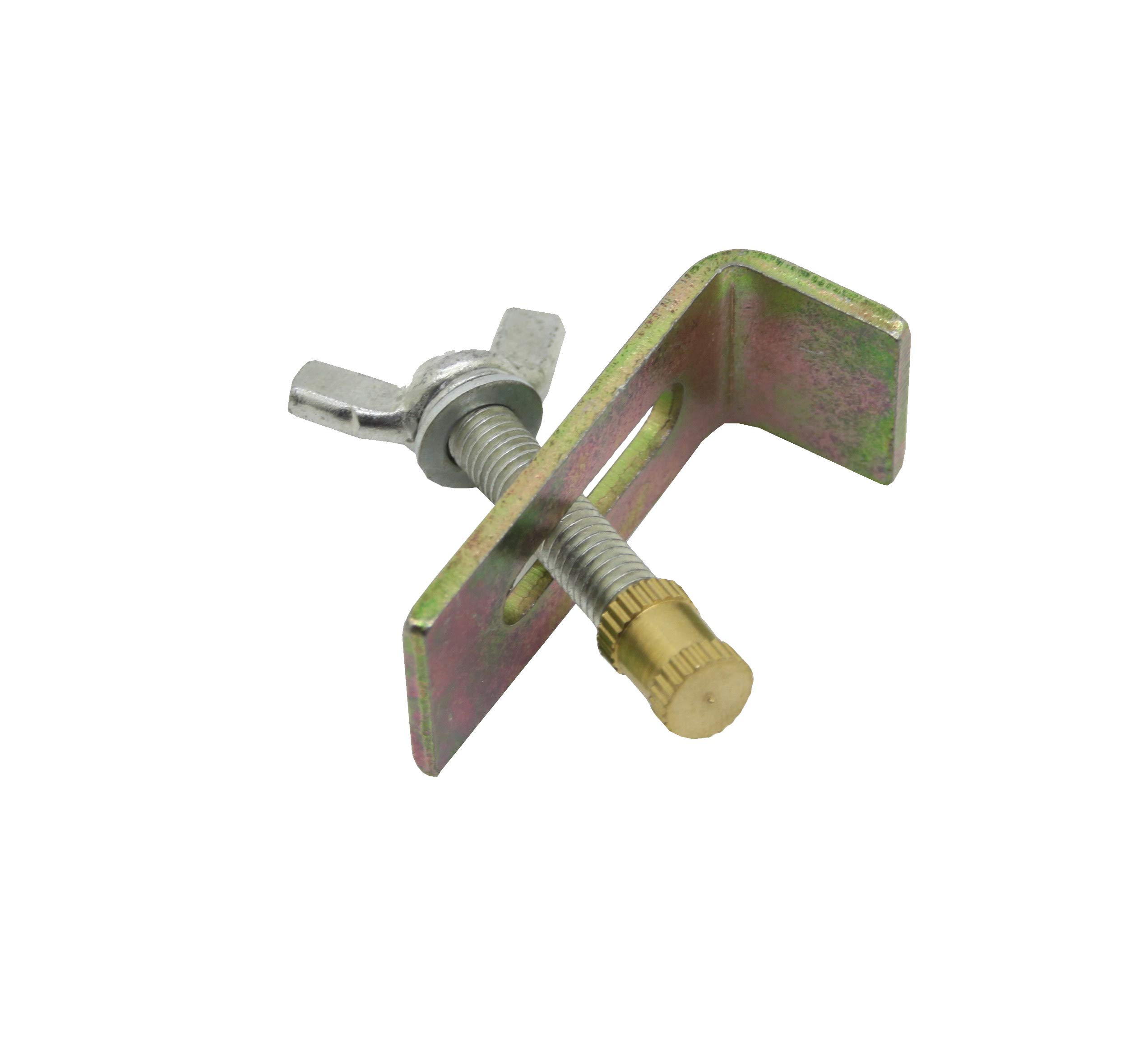 FixtureDisplays® Set of 4 Undermount Sink Clips - Heavy Duty Stainless Steel Sink Brackets for Secure Installation - Perfect for Kitchen & Bathroom Sink Support