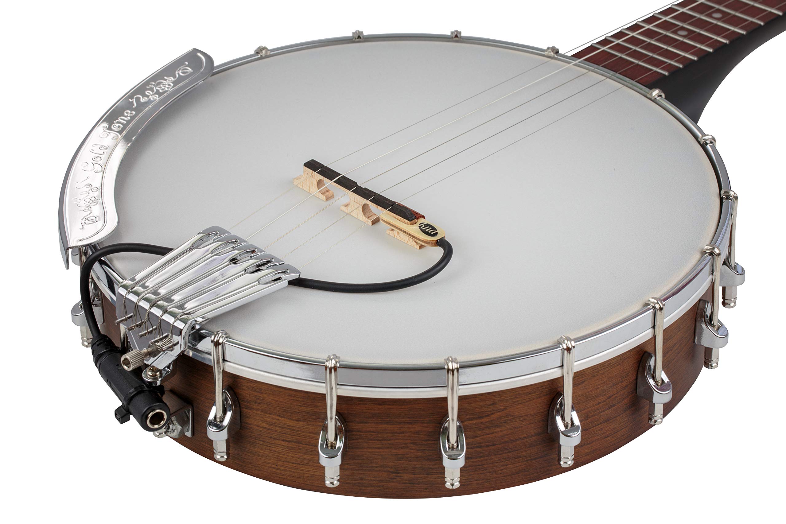 KNA BP-1 Portable Piezo Banjo Pickup - Natural Acoustic Tone, Lightweight Design for Easy Installation | Passive Electronics (No Battery Needed) | Onboard Volume Control & Secure Clamp Mount | Handcrafted in Europe | Perfect for Live Performances, Studio Recording & Traveling Musicians