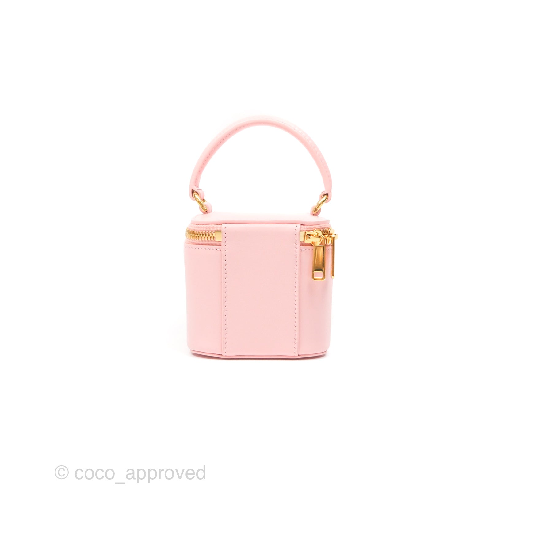 Celine Mini Vanity Case in Triomphe Smooth Calfskin Leather - Light Pink Crossbody Bag for Women | Perfect for Date Night, Travel & Everyday Use