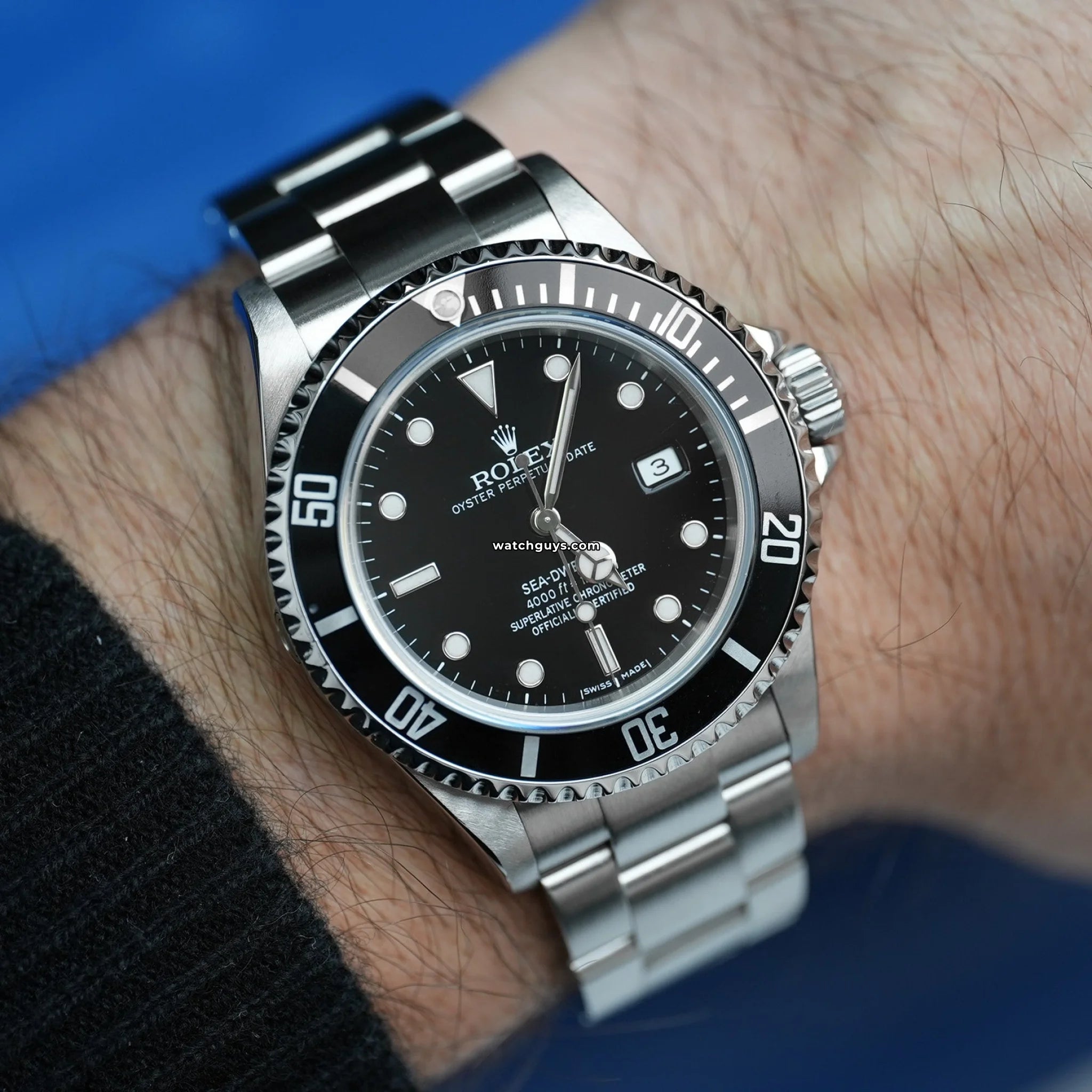 Rolex Sea-Dweller 16600 Men's Luxury Dive Watch with Black Dial - Perfect for Deep Sea Diving & Professional Use