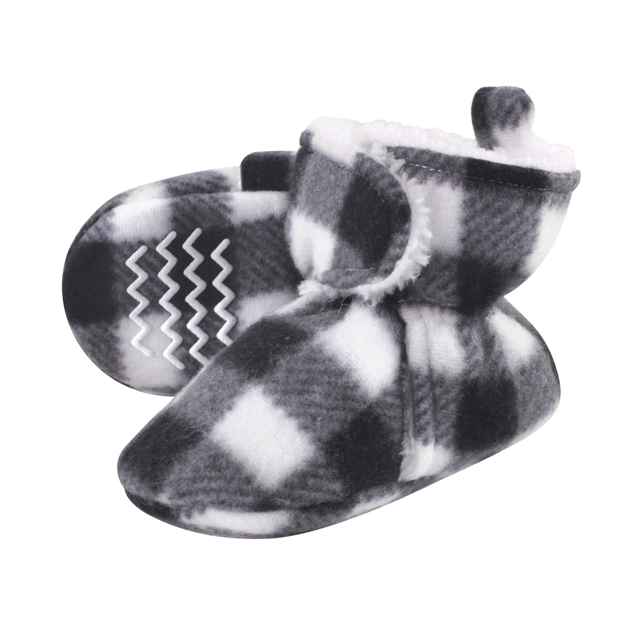 Hudson Baby Cozy Fleece Booties for Boys & Girls - Warm Winter Footwear