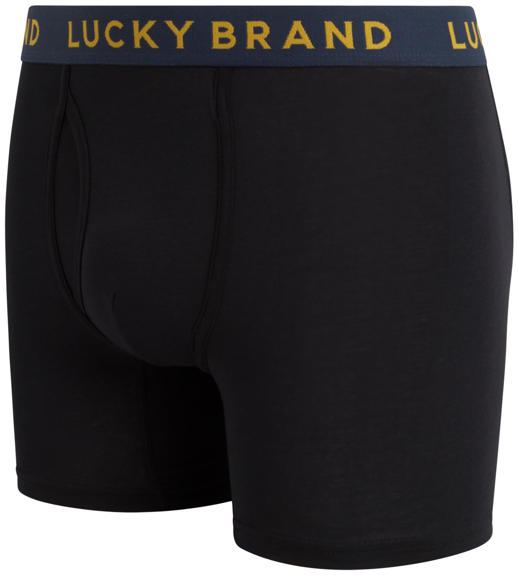 Lucky Brand Men's Boxer Briefs 3-Pack - Soft Stretch Breathable Underwear with Contour Pouch for Comfort & Support - S-XXL - Perfect for Everyday Wear, Workout & Lounge