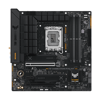 ASUS TUF GAMING B760M PLUS WIFI Motherboard - Intel B760 Chipset, DDR5, PCIe 5.0, WiFi 6, M.2 Slots - Perfect for Gaming PC Builds & High-Performance Workstations