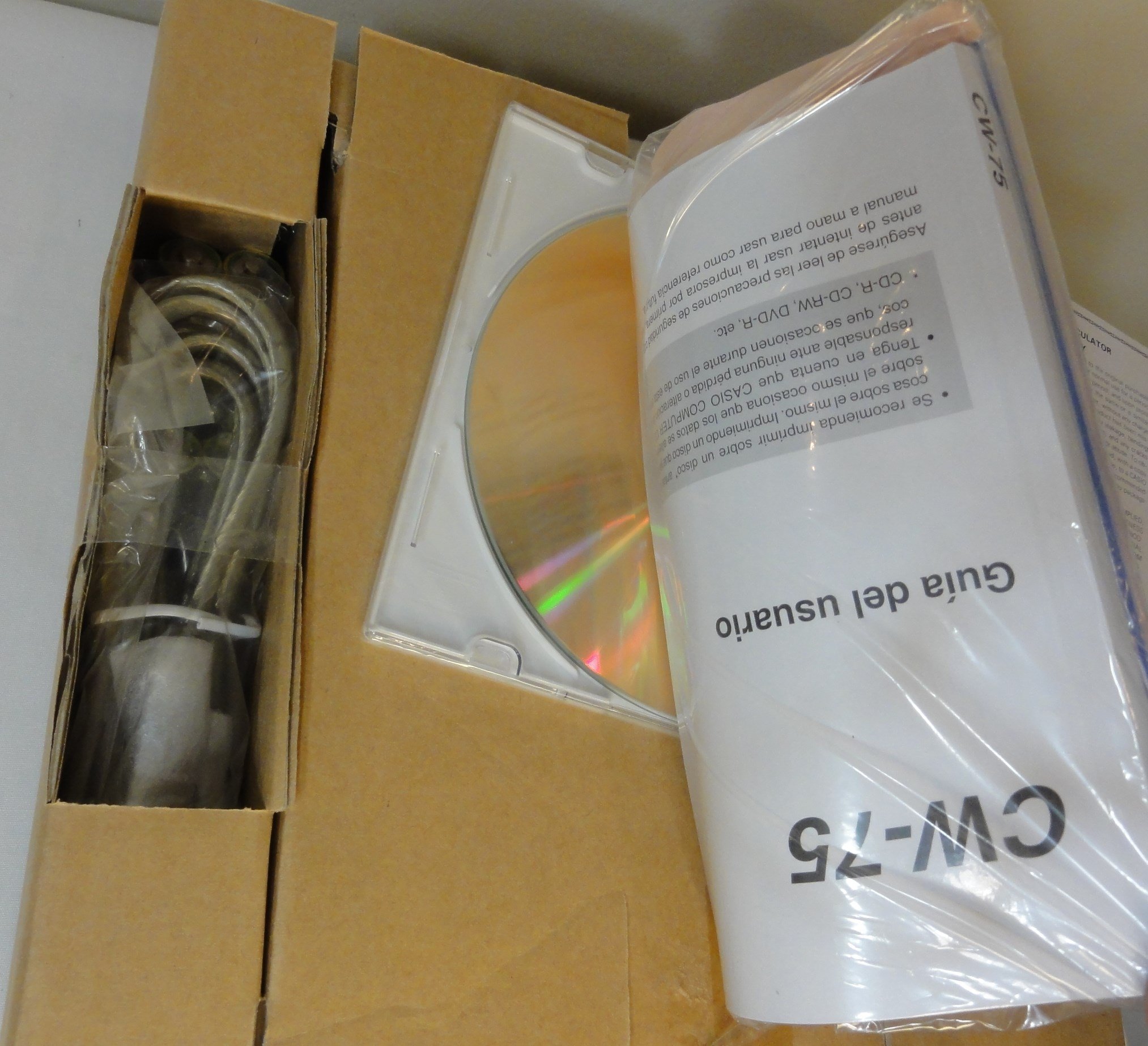 Casio CW-75 Disc Title Printer with Qwerty Keyboard - Perfect for CD/DVD Labeling, Music Collections & Data Archiving