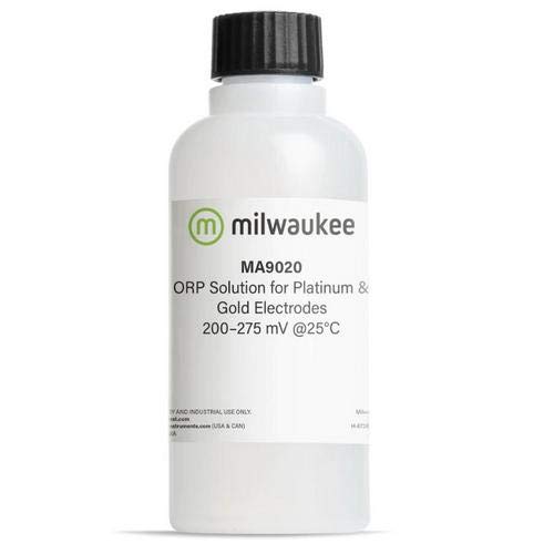 Milwaukee MA9020 pH Calibration Solution 230ml (200-275 mV) - 12 Pack for pH Meters & Water Testing | Perfect for Aquariums, Pools & Hydroponics