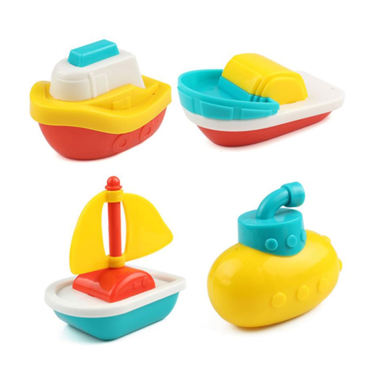 FAVOMOTO 8 Pcs Floating Bath Toys Set for Kids - Fun Bathtub Toys for Toddlers & Boys, Water Play Sensory Toys for Bath Time & Pool Fun