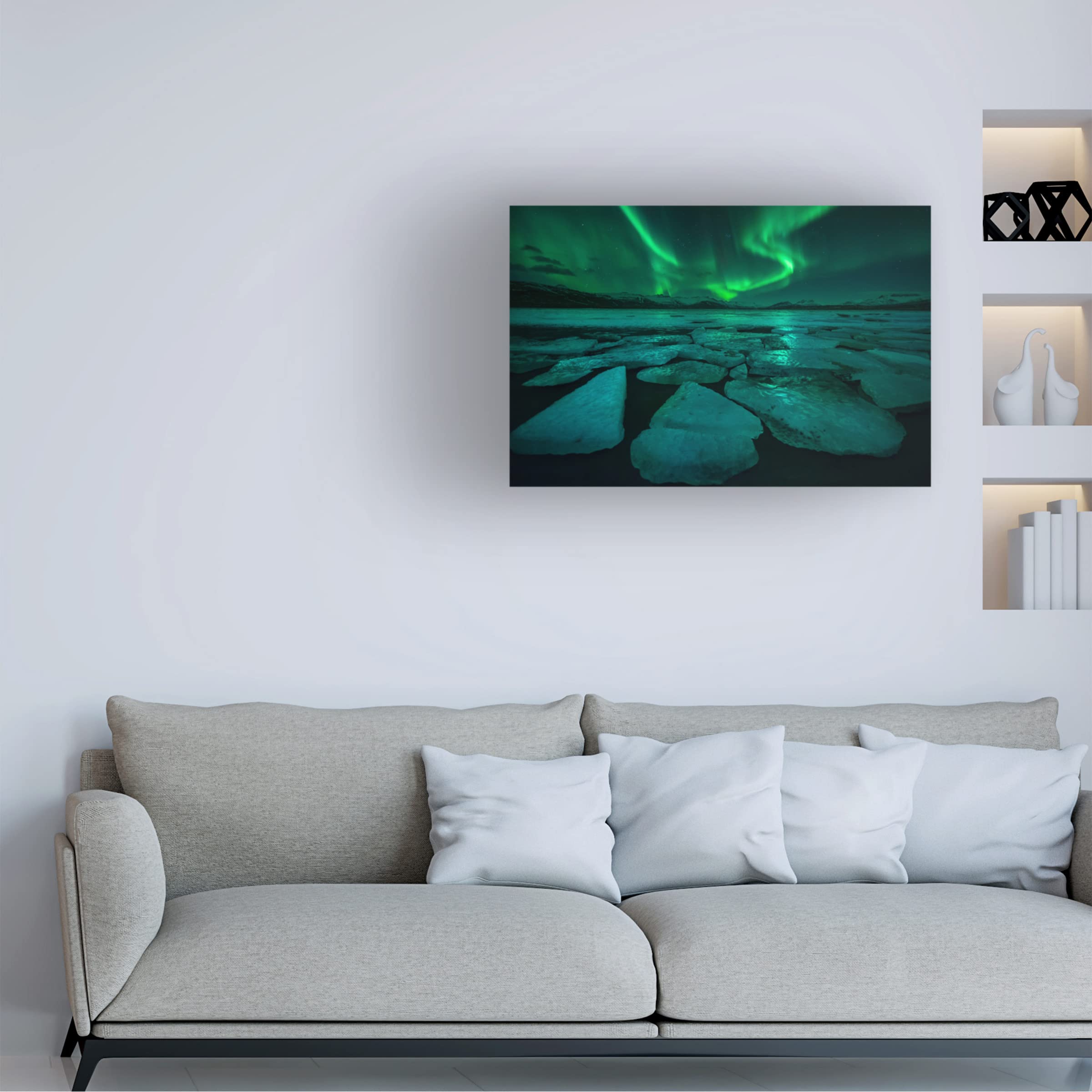 Trademark Fine Art 'Cool' Canvas Art by Sarawut Intarob - Modern Abstract Wall Decor for Living Room, Bedroom & Office