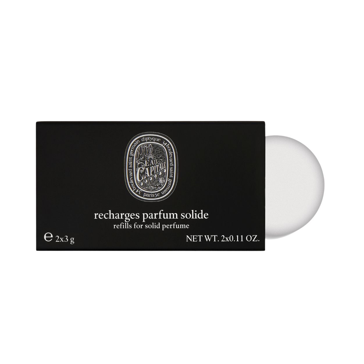 Eau Capitale Solid Perfume Refills - Long-Lasting Scent Replacement for Travel & Everyday Use