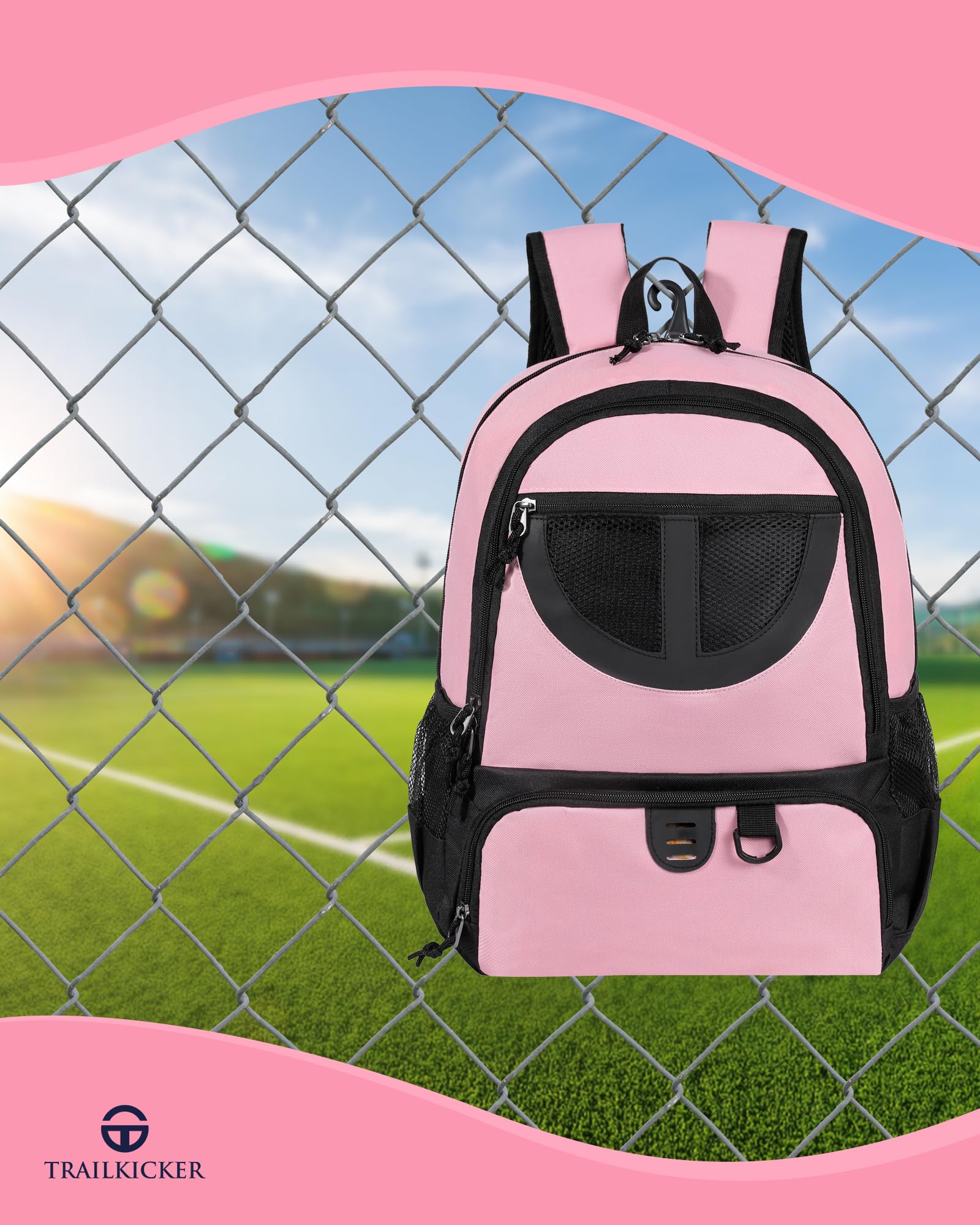 **30L Lightweight Breathable Basketball Backpack for Men & Women - Sports Gym Travel Bag with Separate Ball & Shoes Compartment - Perfect for Basketball, Soccer, Volleyball & School Use**