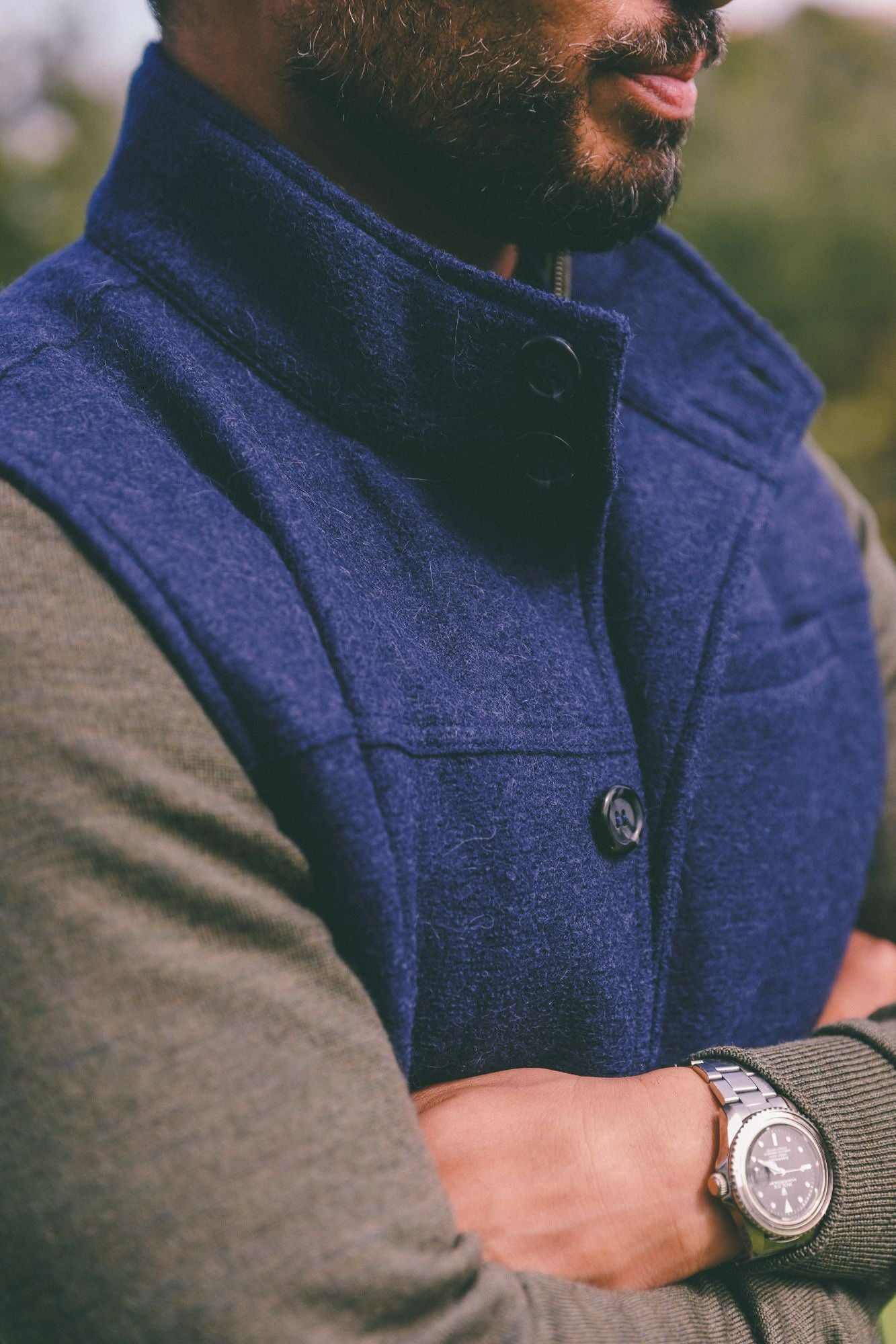 Men's Townsend Wool Vest - Classic Warm Fleece Lined Winter Vest for Outdoor Activities & Casual Wear